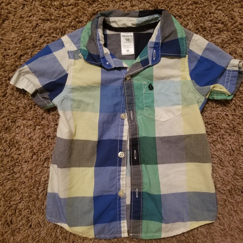 Carter's Plaid Button Up